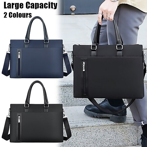 Homens Pasta Bolsa Carteiro Bolsa Para Notebook Tecido Oxford Escritório Diário Ziper Grande Capacidade Prova-de-Água Leve Côr Sólida Preto Azul
Homens Pasta Bolsa Carteiro Bolsa Para Notebook Tecido Oxford Escritório Diário Ziper Grande Capacidade Prova-de-Água Leve Côr Sólida Preto Azul
