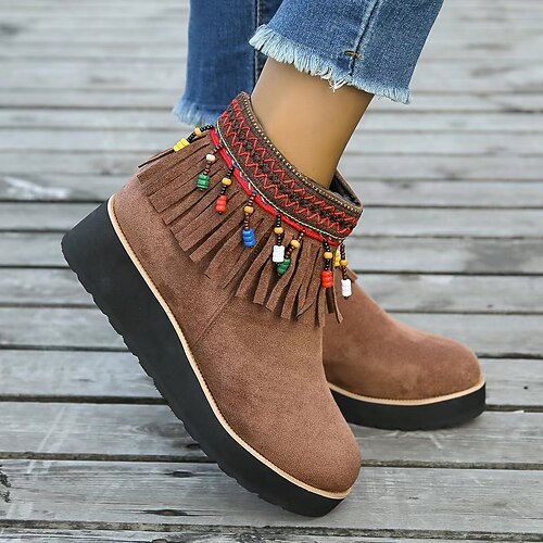 Mujer Botas Botas con plataforma Tallas Grandes Exterior Diario Botines Botines Borla Plataforma Tacón Cuña Dedo redondo Vintage Elegante Casual PU Mocasín Color sólido Negro Azul Marrón
Mujer Botas Botas con plataforma Tallas Grandes Exterior Diario Botines Botines Borla Plataforma Tacón Cuña Dedo redondo Vintage Elegante Casual PU Mocasín Color sólido Negro Azul Marrón