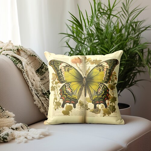 Funda de almohada de doble cara con mariposas vintage, 1 unidad, funda de cojín cuadrada decorativa suave, funda de almohada para dormitorio, sala de estar, sofá, silla
Funda de almohada de doble cara con mariposas vintage, 1 unidad, funda de cojín cuadrada decorativa suave, funda de almohada para dormitorio, sala de estar, sofá, silla