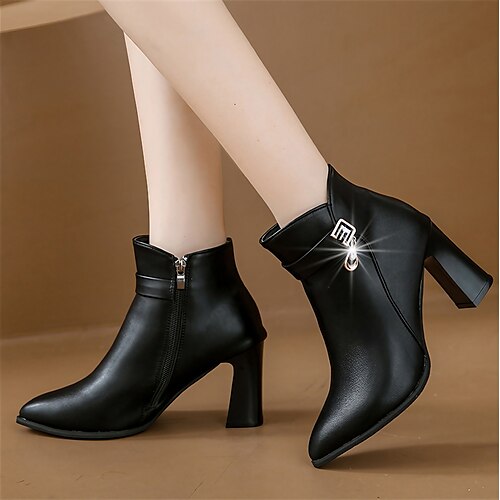 Mulheres Botas Tamanhos Grandes Botas de salto Ao ar livre Diário Botas Botas Tornozelo Pedrarias Salto Robusto Ponta Redonda Vintage Elegante Sensual Couro Ecológico zíper Côr Sólida Preto Bege
Mulheres Botas Tamanhos Grandes Botas de salto Ao ar livre Diário Botas Botas Tornozelo Pedrarias Salto Robusto Ponta Redonda Vintage Elegante Sensual Couro Ecológico zíper Côr Sólida Preto Bege