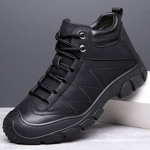 Hombre Botas Forro de Lana Zapatos de Paseo Vintage Casual Exterior Diario Cuero Templado Altura Incrementando Cómodo Mocasín Negro Otoño Invierno
Hombre Botas Forro de Lana Zapatos de Paseo Vintage Casual Exterior Diario Cuero Templado Altura Incrementando Cómodo Mocasín Negro Otoño Invierno