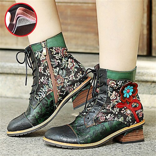 Femme Bottes Bottes de Combat Grandes Tailles Bottes à lacets du quotidien Bottines Bottines Fermeture Fleur Talon Bottier Bout rond Rétro Vintage Décontractées Cuir Polyester Peau de mouton Fermeture
Femme Bottes Bottes de Combat Grandes Tailles Bottes à lacets du quotidien Bottines Bottines Fermeture Fleur Talon Bottier Bout rond Rétro Vintage Décontractées Cuir Polyester Peau de mouton Fermeture