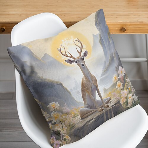 Housse de coussin double face en forme de forêt de cerf, taie d'oreiller carrée décorative douce, pour chambre à coucher, salon, canapé, chaise, 1 pièce
Housse de coussin double face en forme de forêt de cerf, taie d'oreiller carrée décorative douce, pour chambre à coucher, salon, canapé, chaise, 1 pièce