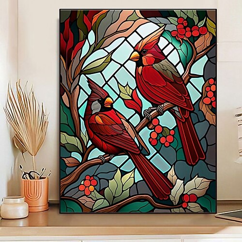 1pc Animal DIY Diamond Bird Colored Glass Window Full Diamond Art Embroidery Handicrafts For Wall Decoration Christmas Surprise Gifts Without Frame 30x40cm/12''x16''
1pc Animal DIY Diamond Bird Colored Glass Window Full Diamond Art Embroidery Handicrafts For Wall Decoration Christmas Surprise Gifts Without Frame 30x40cm/12''x16''