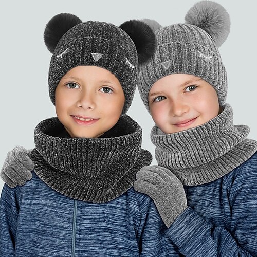3 Stück Baby Unisex Aktiv Outdoor / Täglich Feste Farbe Strick Polyester Hüte Kappen / Handschuhe / Schals Hell Gray / Dunkelgray Einheitsgröße
3 Stück Baby Unisex Aktiv Outdoor / Täglich Feste Farbe Strick Polyester Hüte Kappen / Handschuhe / Schals Hell Gray / Dunkelgray Einheitsgröße