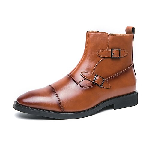 Men's Boots Dress Shoes Casual British Daily PU Comfortable Booties / Ankle Boots Zipper Buckle Black Brown Fall Winter
Men's Boots Dress Shoes Casual British Daily PU Comfortable Booties / Ankle Boots Zipper Buckle Black Brown Fall Winter