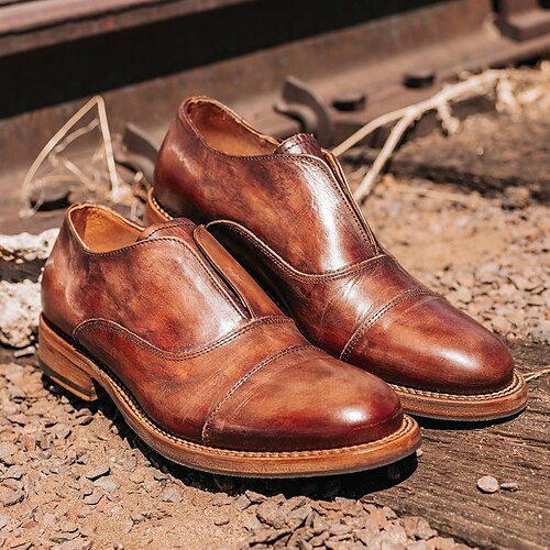Homme Oxfords Rétro Chaussures formelles Marche Décontractées du quotidien Cuir Confortable Bottine / Demi Botte Mocassins Rouge foncé Noir Marron Printemps Automne
Homme Oxfords Rétro Chaussures formelles Marche Décontractées du quotidien Cuir Confortable Bottine / Demi Botte Mocassins Rouge foncé Noir Marron Printemps Automne