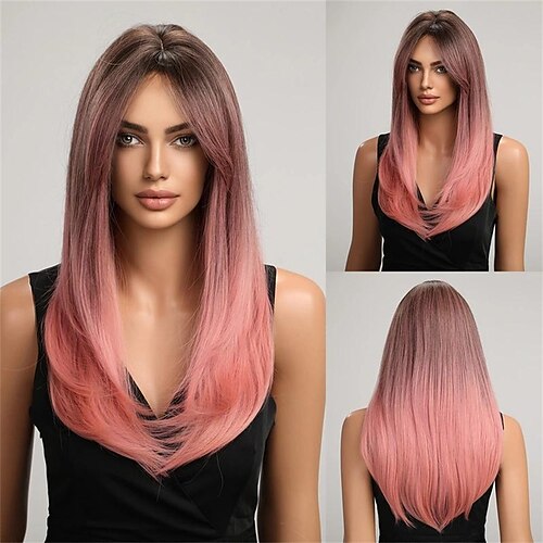 Layered Long Straight Wig With Two Side Bangs Synthetic Wig Beginners Friendly Heat Resistant Fashionable For Daily Use Party Christmas Party Wigs
Layered Long Straight Wig With Two Side Bangs Synthetic Wig Beginners Friendly Heat Resistant Fashionable For Daily Use Party Christmas Party Wigs