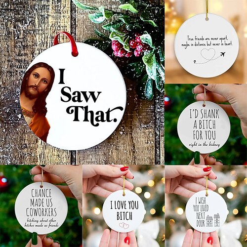 Christmas Tree Decoration, Xmas Gift, Friendship Ornament Dumb Gifts for Friends
Christmas Tree Decoration, Xmas Gift, Friendship Ornament Dumb Gifts for Friends