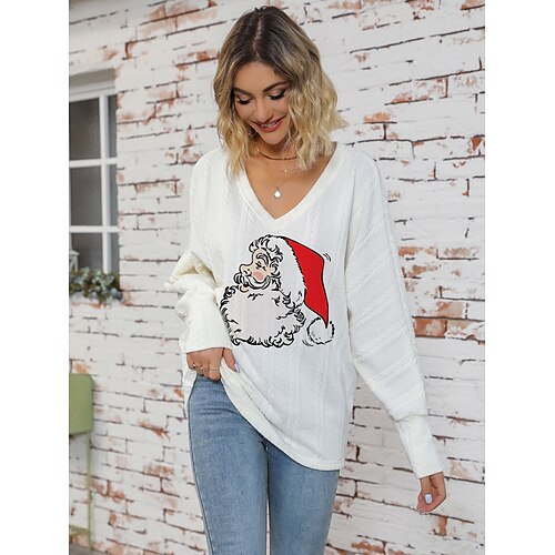 Pull Maille Femme A côtes Tricoter Normal Imprimer père Noël Col Ras du Cou mode Flexible Noël manche longue Automne Hiver Blanche Rouge S M L
Pull Maille Femme A côtes Tricoter Normal Imprimer père Noël Col Ras du Cou mode Flexible Noël manche longue Automne Hiver Blanche Rouge S M L