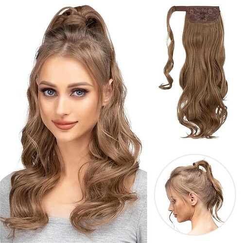 Pferdeschwanz-Verlängerung, langer Pferdeschwanz, Clip-in-Haarverlängerung, lockig, gewellt, synthetisches, hochbeständiges Kunsthaarteil für Frauen
Pferdeschwanz-Verlängerung, langer Pferdeschwanz, Clip-in-Haarverlängerung, lockig, gewellt, synthetisches, hochbeständiges Kunsthaarteil für Frauen