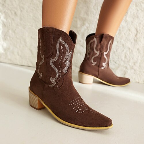 Damen Stiefel Cowboy Westernstiefel Übergrössen Stiefel mit Absatz Party Stiefeletten Stiefeletten Blockabsatz Böhmen PU Dunkelbraun Schwarz Gelb
Damen Stiefel Cowboy Westernstiefel Übergrössen Stiefel mit Absatz Party Stiefeletten Stiefeletten Blockabsatz Böhmen PU Dunkelbraun Schwarz Gelb