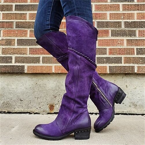 Femme Bottes Grandes Tailles Bottes de travail Bottes Cavalières Extérieur du quotidien Cuissardes Bottes genou Boucle Talon Plat Bout rond Rétro Vintage Décontractées Minimalisme Faux Cuir Fermeture
Femme Bottes Grandes Tailles Bottes de travail Bottes Cavalières Extérieur du quotidien Cuissardes Bottes genou Boucle Talon Plat Bout rond Rétro Vintage Décontractées Minimalisme Faux Cuir Fermeture