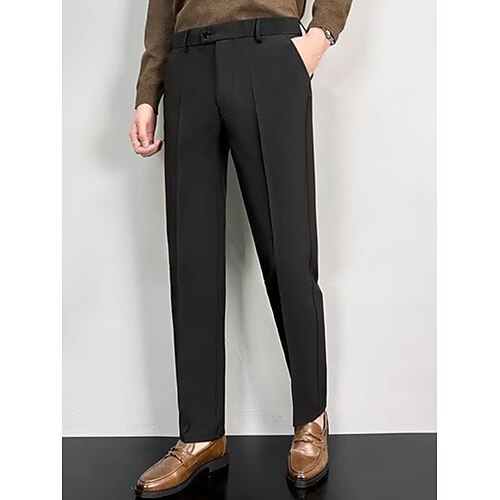 Men's Dress Pants Trousers Suit Pants Pocket Plain Comfort Breathable Outdoor Daily Going out Fashion Casual Black Blue
Men's Dress Pants Trousers Suit Pants Pocket Plain Comfort Breathable Outdoor Daily Going out Fashion Casual Black Blue