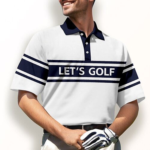 Homens Camisa polo de caminhada Camisa de golfe Pólo de botões Respirável Secagem Rápida Pavio Humido Manga Curta Vestuário de golfe Roupas de golfe Normal Letra Verão Tênis Golfe Pickleball
Homens Camisa polo de caminhada Camisa de golfe Pólo de botões Respirável Secagem Rápida Pavio Humido Manga Curta Vestuário de golfe Roupas de golfe Normal Letra Verão Tênis Golfe Pickleball