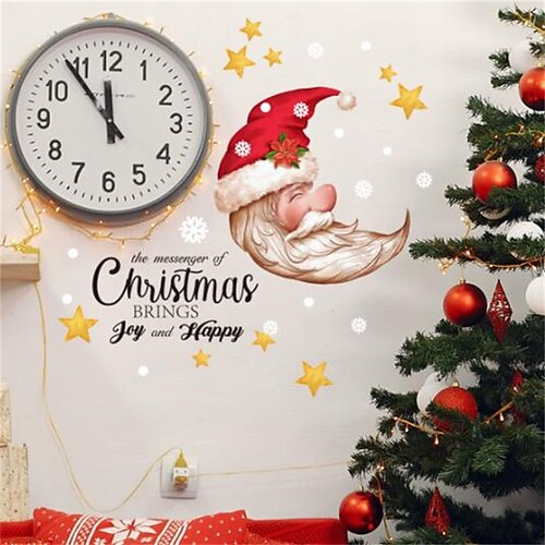 Papá Noel luna inglés adhesivo de pared navideño decoración navideña adhesivo de pared autoadhesivo
Papá Noel luna inglés adhesivo de pared navideño decoración navideña adhesivo de pared autoadhesivo