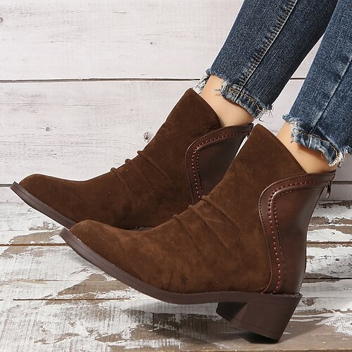 Mulheres Botas Sapatos de camurça Tamanhos Grandes Ao ar livre Diário Botas Botas Tornozelo Ziper Salto Robusto Ponta Redonda Vintage Elegante Sensual Camursa Sintética zíper Côr Sólida Marron
Mulheres Botas Sapatos de camurça Tamanhos Grandes Ao ar livre Diário Botas Botas Tornozelo Ziper Salto Robusto Ponta Redonda Vintage Elegante Sensual Camursa Sintética zíper Côr Sólida Marron