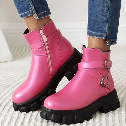 Femme Bottes Bottes de plate-forme du quotidien Bottines Bottines Fermeture Plateau Talon bloc Bout rond Décontractées Polyuréthane Fermeture Couleur unie Noir Rose Vert
Femme Bottes Bottes de plate-forme du quotidien Bottines Bottines Fermeture Plateau Talon bloc Bout rond Décontractées Polyuréthane Fermeture Couleur unie Noir Rose Vert