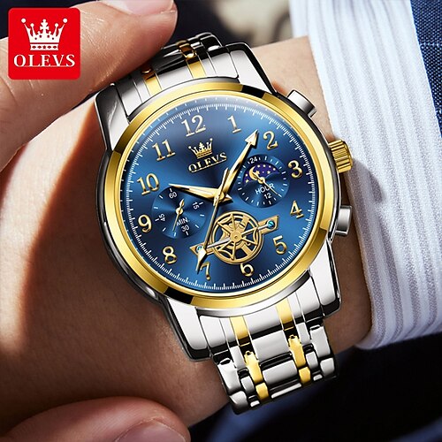 Nuevos relojes para hombre de la marca olevs, cronógrafo luminoso decorativo, escala digital, multifunción, resistente al agua, reloj de cuarzo simple, reloj de pulsera para hombre
Nuevos relojes para hombre de la marca olevs, cronógrafo luminoso decorativo, escala digital, multifunción, resistente al agua, reloj de cuarzo simple, reloj de pulsera para hombre