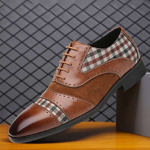 Homens Oxfords Sapatos Derby Sapatos formais Bullock Shoes Sapatos de vestir Caminhada Casual Diário Couro Ecológico Confortável Com Cadarço Preto Marron Primavera Outono
Homens Oxfords Sapatos Derby Sapatos formais Bullock Shoes Sapatos de vestir Caminhada Casual Diário Couro Ecológico Confortável Com Cadarço Preto Marron Primavera Outono
