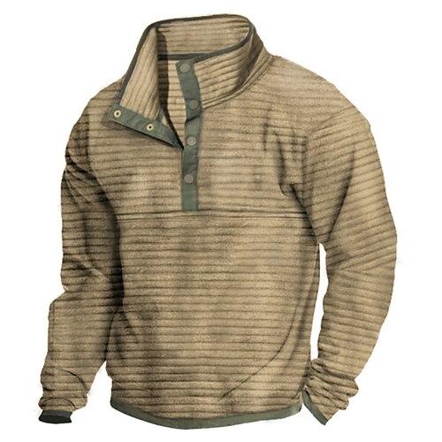 Homme Sweat shirt Marron Col Mao Rayé Sport Loisir du quotidien Vacances Velours Côtelé Rétro Vintage Vêtement de rue basique Printemps Automne Vêtement Tenue Pulls Capuche Pulls molletonnés
Homme Sweat shirt Marron Col Mao Rayé Sport Loisir du quotidien Vacances Velours Côtelé Rétro Vintage Vêtement de rue basique Printemps Automne Vêtement Tenue Pulls Capuche Pulls molletonnés