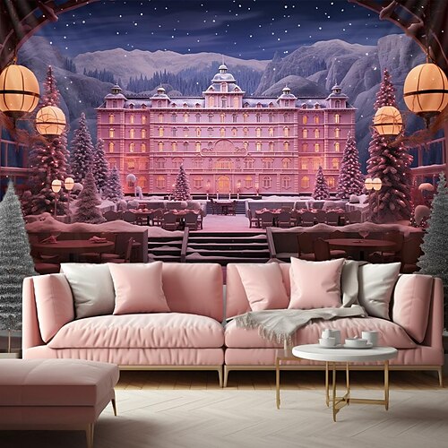 Rosa Weihnachtsschloss, hängender Wandteppich, Wandkunst, großer Weihnachts-Wandteppich, Wanddekoration, Fotografie, Hintergrund, Decke, Vorhang, Zuhause, Schlafzimmer, Wohnzimmer, Dekoration
Rosa Weihnachtsschloss, hängender Wandteppich, Wandkunst, großer Weihnachts-Wandteppich, Wanddekoration, Fotografie, Hintergrund, Decke, Vorhang, Zuhause, Schlafzimmer, Wohnzimmer, Dekoration