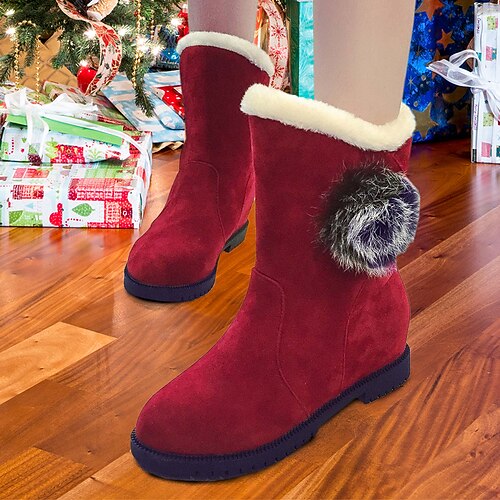 Femme Bottes Bottes de neige Bottes d'hiver Chaussures de confort du quotidien Doublé en Polaire Bottes mi-mollet Hiver Talon Plat Bout rond Décontractées Confort Faux suède Mocassins Couleur unie
Femme Bottes Bottes de neige Bottes d'hiver Chaussures de confort du quotidien Doublé en Polaire Bottes mi-mollet Hiver Talon Plat Bout rond Décontractées Confort Faux suède Mocassins Couleur unie