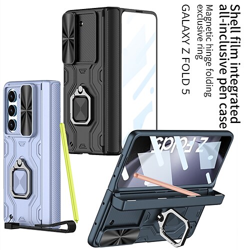 Phone Case For Samsung Galaxy Z Fold 5 Back Cover with Screen Protector Ring Holder Full Body Protective TPU PC
Phone Case For Samsung Galaxy Z Fold 5 Back Cover with Screen Protector Ring Holder Full Body Protective TPU PC
