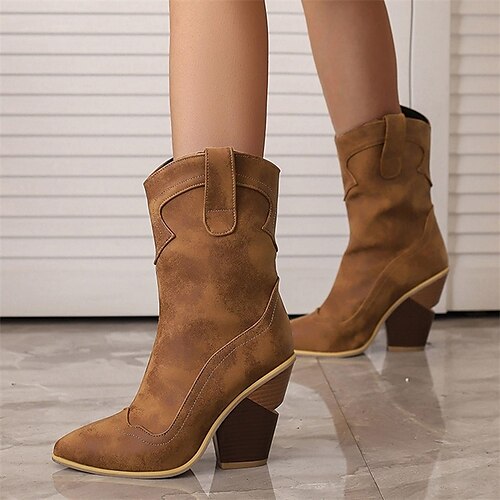 Damen Stiefel Cowboy Westernstiefel Übergrössen Outdoor Täglich Stiefeletten Stiefeletten Blockabsatz Spitze Zehe Vintage Minimalismus Industrieller Stil PU Reißverschluss Schwarz Burgunderrot Blau
Damen Stiefel Cowboy Westernstiefel Übergrössen Outdoor Täglich Stiefeletten Stiefeletten Blockabsatz Spitze Zehe Vintage Minimalismus Industrieller Stil PU Reißverschluss Schwarz Burgunderrot Blau