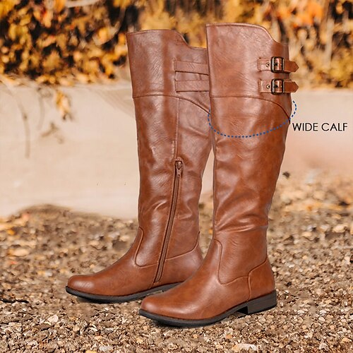 Mujer Botas Botas de pantorrilla ancha Botas de Moto Tallas Grandes Exterior Diario Botas hasta la rodilla Invierno Hebilla Tacón Plano Dedo redondo Vintage Casual Minimalismo Cuero Sintético
Mujer Botas Botas de pantorrilla ancha Botas de Moto Tallas Grandes Exterior Diario Botas hasta la rodilla Invierno Hebilla Tacón Plano Dedo redondo Vintage Casual Minimalismo Cuero Sintético