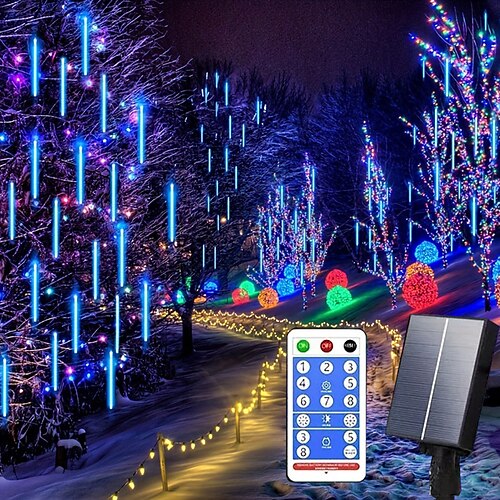 1 luz solar de lluvia de meteoritos navideña con control remoto de 8 funciones, jardín de bodas navideñas, decoración de patio, 30 cm-192 LED / 45 cm-288 LED
1 luz solar de lluvia de meteoritos navideña con control remoto de 8 funciones, jardín de bodas navideñas, decoración de patio, 30 cm-192 LED / 45 cm-288 LED