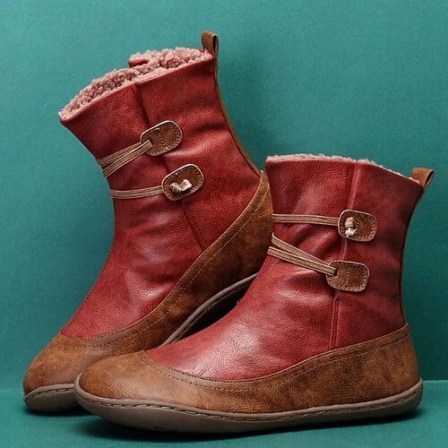 Femme Bottes Grandes Tailles Extérieur du quotidien Bottines Bottines Talon Bottier Bout rond Rétro Vintage Elégant Décontractées Polyuréthane Mocassins Bloc de couleur Noir Rouge Marron
Femme Bottes Grandes Tailles Extérieur du quotidien Bottines Bottines Talon Bottier Bout rond Rétro Vintage Elégant Décontractées Polyuréthane Mocassins Bloc de couleur Noir Rouge Marron