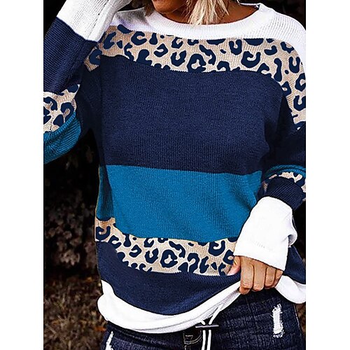 Mujer Suéter de punto Puente Estriado Tejer Regular Retazos Bloque de color Cuello Barco Elegante Casual Exterior Diario Otoño Invierno Azul Piscina Naranja S M L
Mujer Suéter de punto Puente Estriado Tejer Regular Retazos Bloque de color Cuello Barco Elegante Casual Exterior Diario Otoño Invierno Azul Piscina Naranja S M L