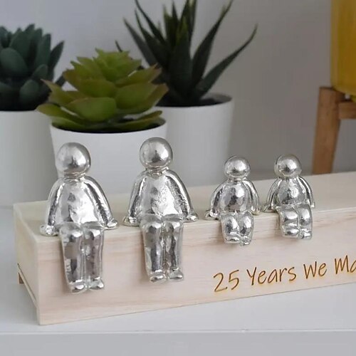 Family Sculpture Figurines 25th Anniversary Sculpture Ornament Sculpture Figurines, Bedroom Accessories Room Decoration Household Items
Family Sculpture Figurines 25th Anniversary Sculpture Ornament Sculpture Figurines, Bedroom Accessories Room Decoration Household Items