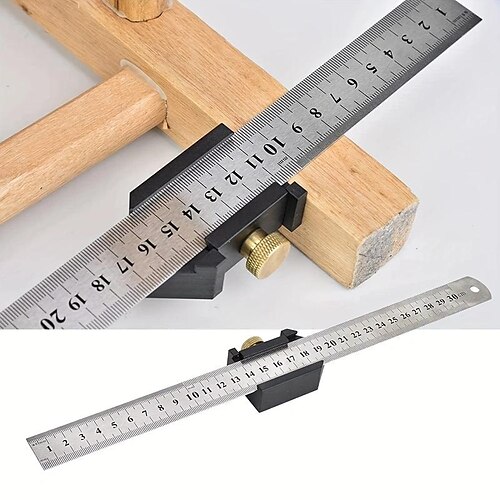 1pc liga de alumínio ângulo scriber carpintaria scriber, bloco de posicionamento régua de aço, carpintaria 45 90 ângulo linha marcação scriber calibre, linha scriber calibre para carpintaria diy
1pc liga de alumínio ângulo scriber carpintaria scriber, bloco de posicionamento régua de aço, carpintaria 45 90 ângulo linha marcação scriber calibre, linha scriber calibre para carpintaria diy