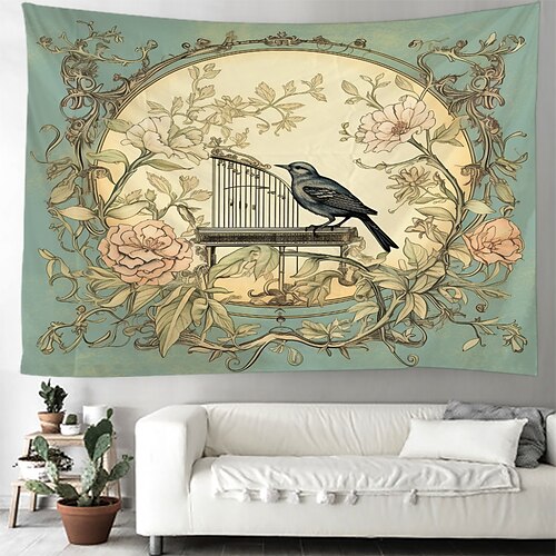 Tapiz colgante de pájaro vintage, arte de pared, tapiz grande, decoración mural, fotografía, telón de fondo, manta, cortina, hogar, dormitorio, sala de estar
Tapiz colgante de pájaro vintage, arte de pared, tapiz grande, decoración mural, fotografía, telón de fondo, manta, cortina, hogar, dormitorio, sala de estar
