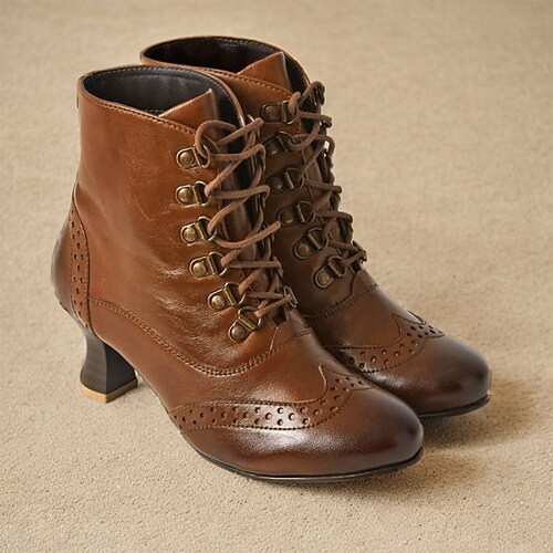Mujer Botas Bullock Zapatos Tallas Grandes Exterior Diario Botines Botines Tacón de gatito Dedo redondo Vintage Moda Elegante Cuero Sintético Cordones Color sólido Marrón
Mujer Botas Bullock Zapatos Tallas Grandes Exterior Diario Botines Botines Tacón de gatito Dedo redondo Vintage Moda Elegante Cuero Sintético Cordones Color sólido Marrón