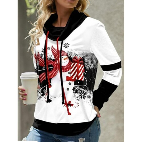Femme Sweat Sweat-shirt de Noël Bonhomme de neige Gnome Vêtement de sport Festival Cordon Imprimer Noir Vin Rouge Soirée Noël Tour de cou manche longue haut Micro-élastique Automne hiver
Femme Sweat Sweat-shirt de Noël Bonhomme de neige Gnome Vêtement de sport Festival Cordon Imprimer Noir Vin Rouge Soirée Noël Tour de cou manche longue haut Micro-élastique Automne hiver