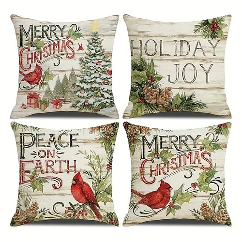 Funda de almohada de doble cara de bosque navideño, 1 pieza, funda de cojín cuadrada decorativa suave de Navidad, funda de almohada para dormitorio, sala de estar, sofá, silla
Funda de almohada de doble cara de bosque navideño, 1 pieza, funda de cojín cuadrada decorativa suave de Navidad, funda de almohada para dormitorio, sala de estar, sofá, silla