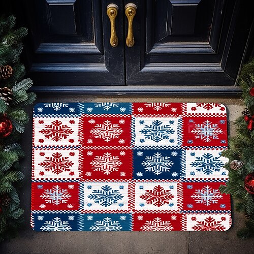 Schöne Schneeflocken-Fußmatte, rutschfest, ölbeständig, Weihnachtsteppich, Innen- und Außenmatte, Schlafzimmer-Dekoration, Badezimmermatte, Eingangsteppich, Fußmatte
Schöne Schneeflocken-Fußmatte, rutschfest, ölbeständig, Weihnachtsteppich, Innen- und Außenmatte, Schlafzimmer-Dekoration, Badezimmermatte, Eingangsteppich, Fußmatte