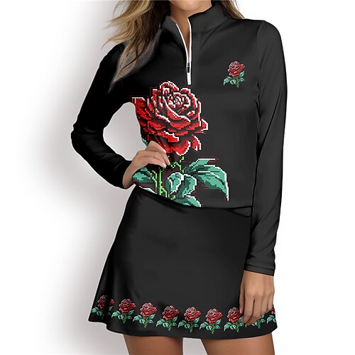 Damen poloshirt Golfhemd Atmungsaktiv Schnelltrocknend Feuchtigkeitsableitung Langarm Golfbekleidung Golfkleidung Regular Fit Zip Stehkragen Blumen Bedruckt Frühling Herbst Tennis Golfspiel Pickleball
Damen poloshirt Golfhemd Atmungsaktiv Schnelltrocknend Feuchtigkeitsableitung Langarm Golfbekleidung Golfkleidung Regular Fit Zip Stehkragen Blumen Bedruckt Frühling Herbst Tennis Golfspiel Pickleball