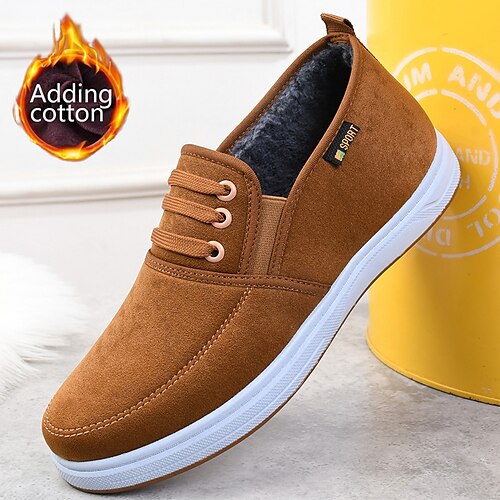 Men's Casual Shoes Winter Shoes Fleece lined Casual Outdoor Daily Cloth Warm Breathable Comfortable Loafer Black Coffee Color Block Fall Winter
Men's Casual Shoes Winter Shoes Fleece lined Casual Outdoor Daily Cloth Warm Breathable Comfortable Loafer Black Coffee Color Block Fall Winter