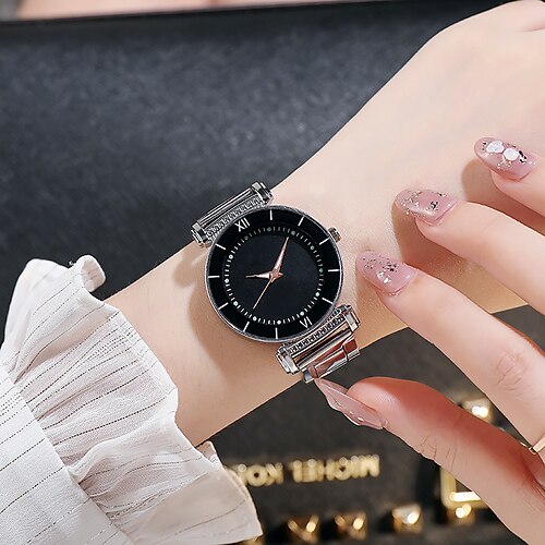 Relógio feminino minimalista para mulheres, relógio de quartzo, mostrador grande, pulseira de aço, multicolorido, vestido feminino, relógio de quartzo
Relógio feminino minimalista para mulheres, relógio de quartzo, mostrador grande, pulseira de aço, multicolorido, vestido feminino, relógio de quartzo