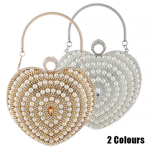Women's Clutch Evening Bag Polyester Party Christmas Holiday Crystals Beading Chain Large Capacity Lightweight Durable Color Block Silver Gold
Women's Clutch Evening Bag Polyester Party Christmas Holiday Crystals Beading Chain Large Capacity Lightweight Durable Color Block Silver Gold