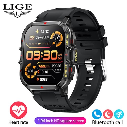 Lige Ourdoor Sport-Smartwatch für Herren, 1,96 Zoll, Bluetooth-Anruf, Gesundheitsmonitor, Smartwatch, geeignet für Xiaomi Huawei
Lige Ourdoor Sport-Smartwatch für Herren, 1,96 Zoll, Bluetooth-Anruf, Gesundheitsmonitor, Smartwatch, geeignet für Xiaomi Huawei