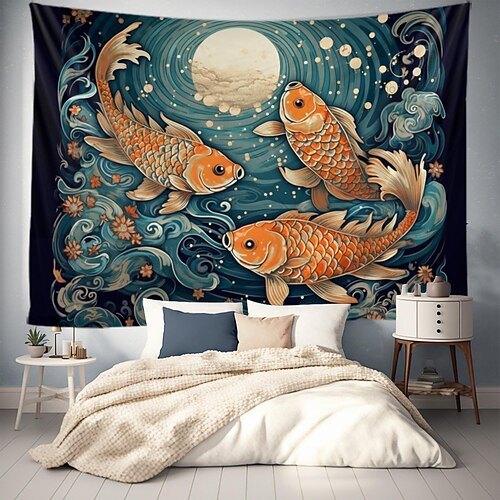 Libra peixes pendurado tapeçaria arte da parede grande tapeçaria mural decoração fotografia pano de fundo cobertor cortina casa quarto sala de estar decoração
Libra peixes pendurado tapeçaria arte da parede grande tapeçaria mural decoração fotografia pano de fundo cobertor cortina casa quarto sala de estar decoração