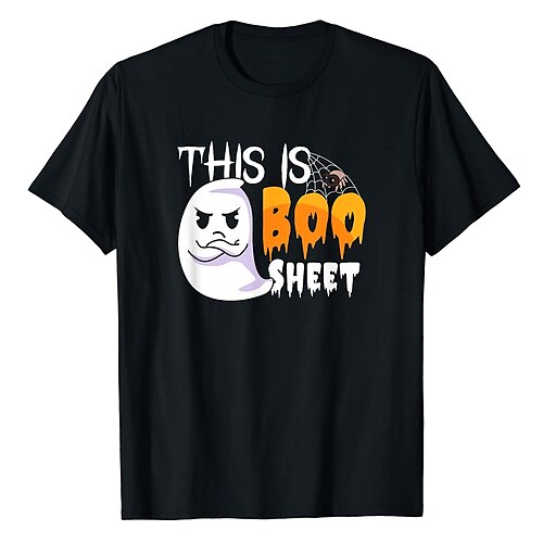 Damen T Shirt Halloween-Shirt Schwarz Geist Bedruckt Kurzarm Halloween Wochenende Fest / Feiertage Rundhalsausschnitt Regular Fit Farbe Sommer
Damen T Shirt Halloween-Shirt Schwarz Geist Bedruckt Kurzarm Halloween Wochenende Fest / Feiertage Rundhalsausschnitt Regular Fit Farbe Sommer