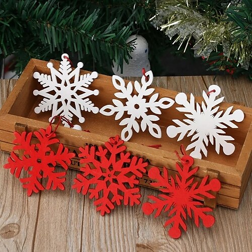 6 unids/set copos de nieve navideños blancos Colgantes de madera rojos, adornos artesanales diy, adorno para árbol de Navidad, decoraciones para fiesta de Navidad, regalo para niños
6 unids/set copos de nieve navideños blancos Colgantes de madera rojos, adornos artesanales diy, adorno para árbol de Navidad, decoraciones para fiesta de Navidad, regalo para niños