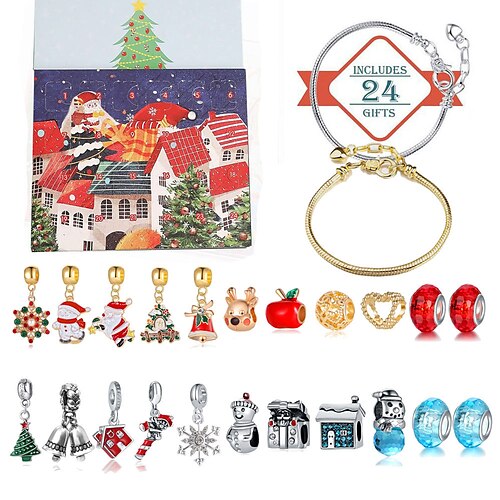 Weihnachts-Adventskalender 2023, Weihnachtsgeschenk-Countdown-Armbandherstellungsset, 24-Tage-Weihnachtsgeschenk, DIY-Anhänger, Perlen und Armbänder für Mädchen, Frauen, Kinder
Weihnachts-Adventskalender 2023, Weihnachtsgeschenk-Countdown-Armbandherstellungsset, 24-Tage-Weihnachtsgeschenk, DIY-Anhänger, Perlen und Armbänder für Mädchen, Frauen, Kinder