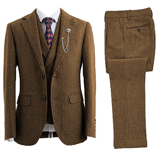 Blanco Rojo Burdeos De los hombres Boda Trajes de tweed Espiga Juego de 3 piezas Retro Antiguo A Medida Recto 2 botones 2023
Blanco Rojo Burdeos De los hombres Boda Trajes de tweed Espiga Juego de 3 piezas Retro Antiguo A Medida Recto 2 botones 2023